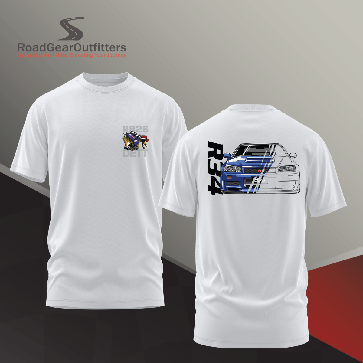 Nissan Skyline R34 - T Shirt - Image 2